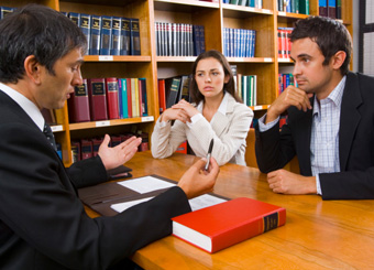 People consulting with our divorce attorney in Los Angeles County, CA